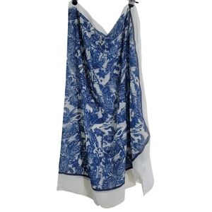 Unbranded Women's Swimsuit Cover Up One Size Blue Dragonfly Wrap